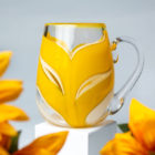 Yellow splash beer tankard